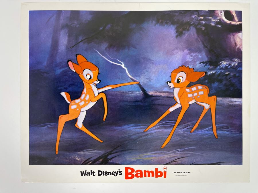 Walt Disney’s Bambi Movie Lobby Card Print 14 X 11