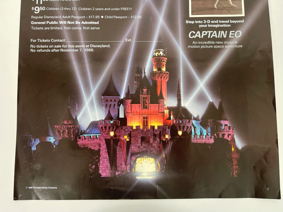 Disneyland Rockwell Private Party Celebration Movie Poster 1986 17 X 22 [Photo 7]