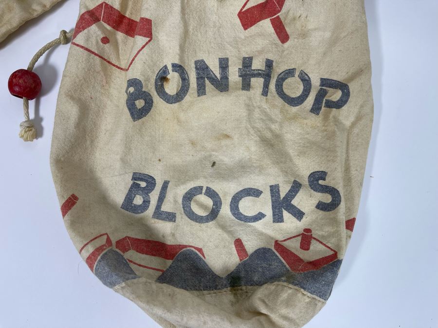 Vintage Wooden Bonhop Blocks Tinkertoys [Photo 5]