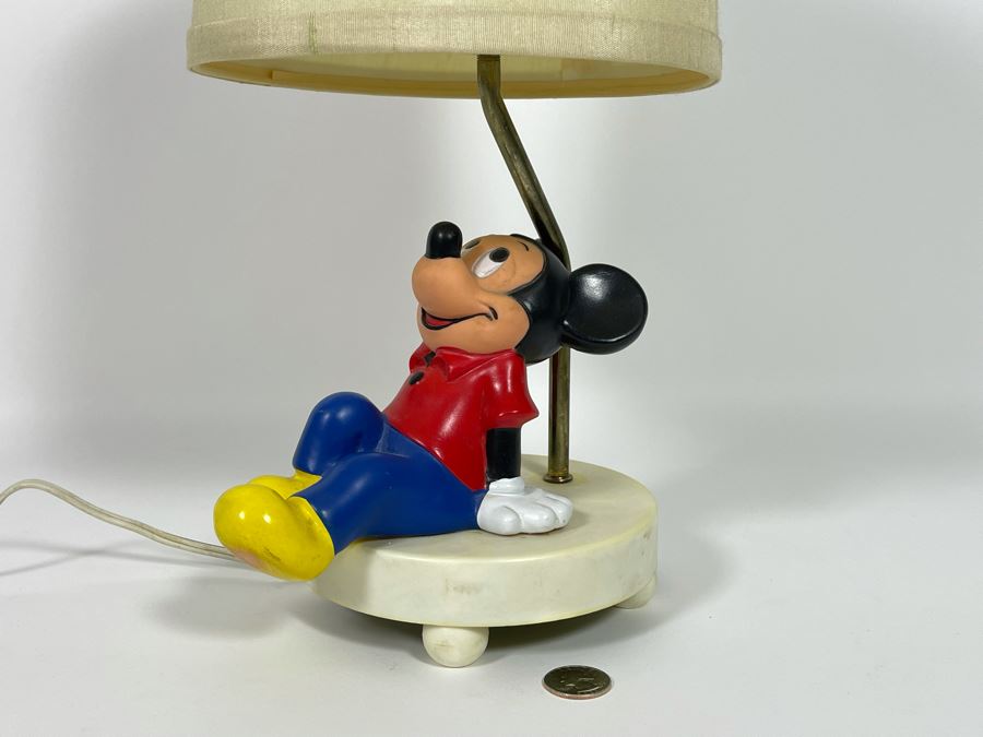 Vintage Mickey Mouse Table Lamp 16H