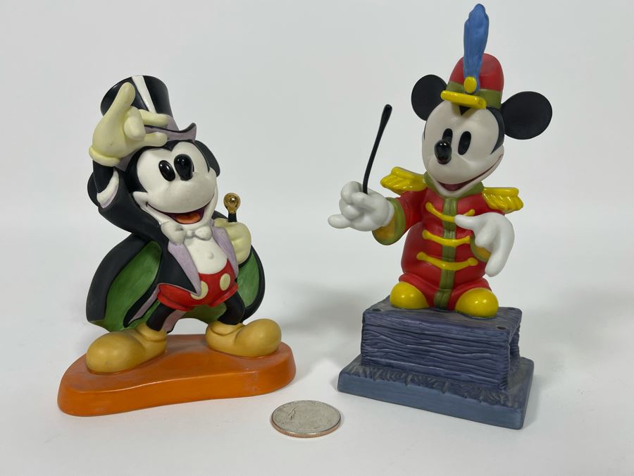 Pair Of Classics Walt Disney Mickey Mouse Figurines [Photo 2]