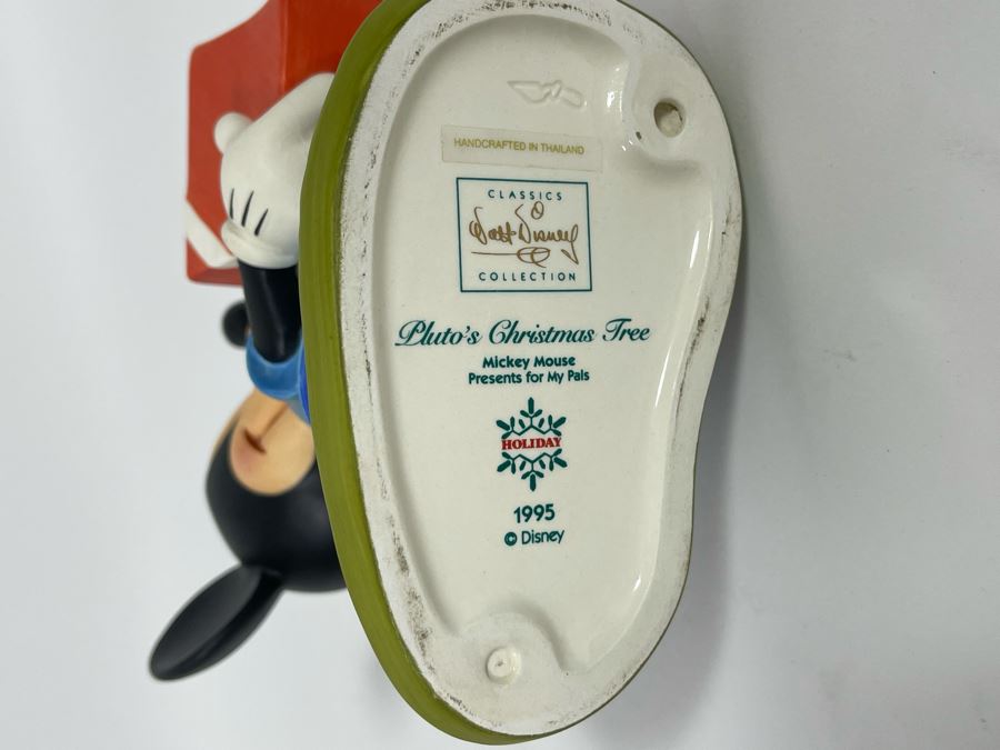 1995 Classics Walt Disney Collection Pluto’s Christmas Tree Mickey Mouse Presents For My Pals Figurine [Photo 8]