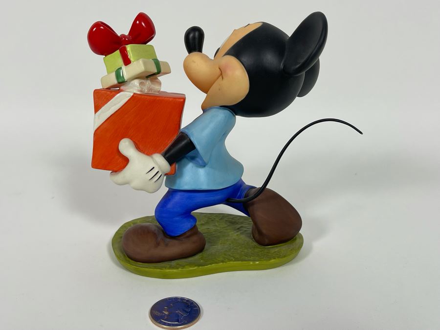 1995 Classics Walt Disney Collection Pluto’s Christmas Tree Mickey Mouse Presents For My Pals Figurine [Photo 6]