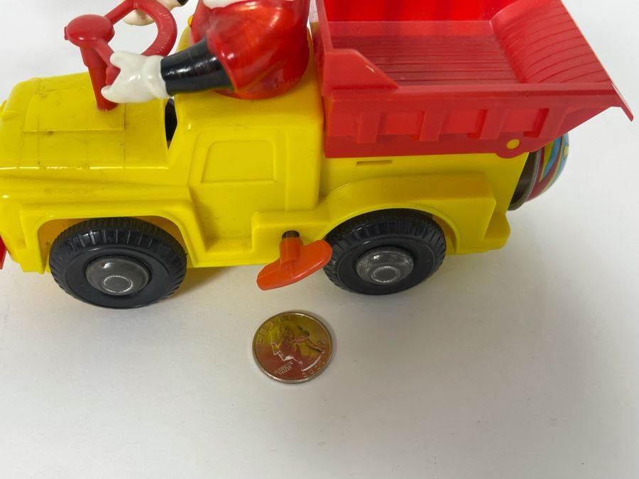 Vintage Walt Disney Productions Japanese Wind Up Mickey Mouse Toy Truck Working [Photo 6]
