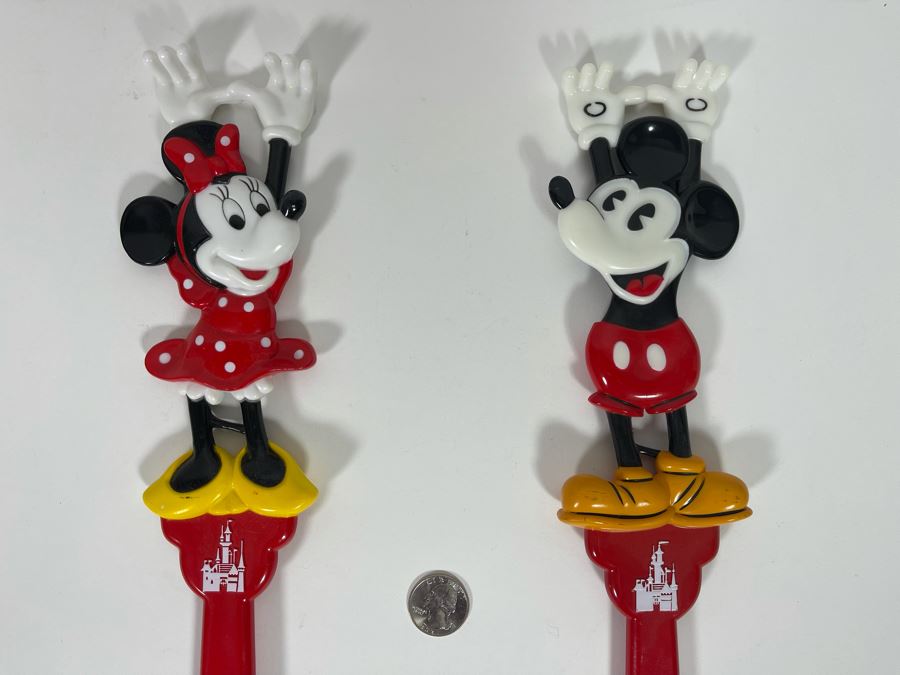 Pair Of Disneyland Mickey And Minnie Mouse Back Scratchers [Photo 3]