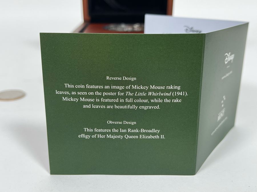 Disney Mickey Mouse Little Whirlwind 1 Oz .999 Fine Silver Coin With Case [Photo 9]