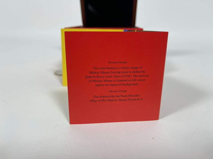 Disney Mickey Mouse Brave Little Tailor 1 Oz .999 Fine Silver Coin With Case [Photo 9]