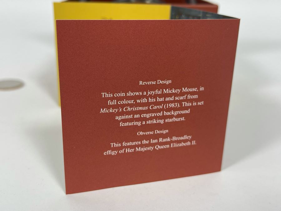 Disney Mickey Mouse Mickey’s Christmas Carol 1 Oz .999 Fine Silver Coin With Case [Photo 9]