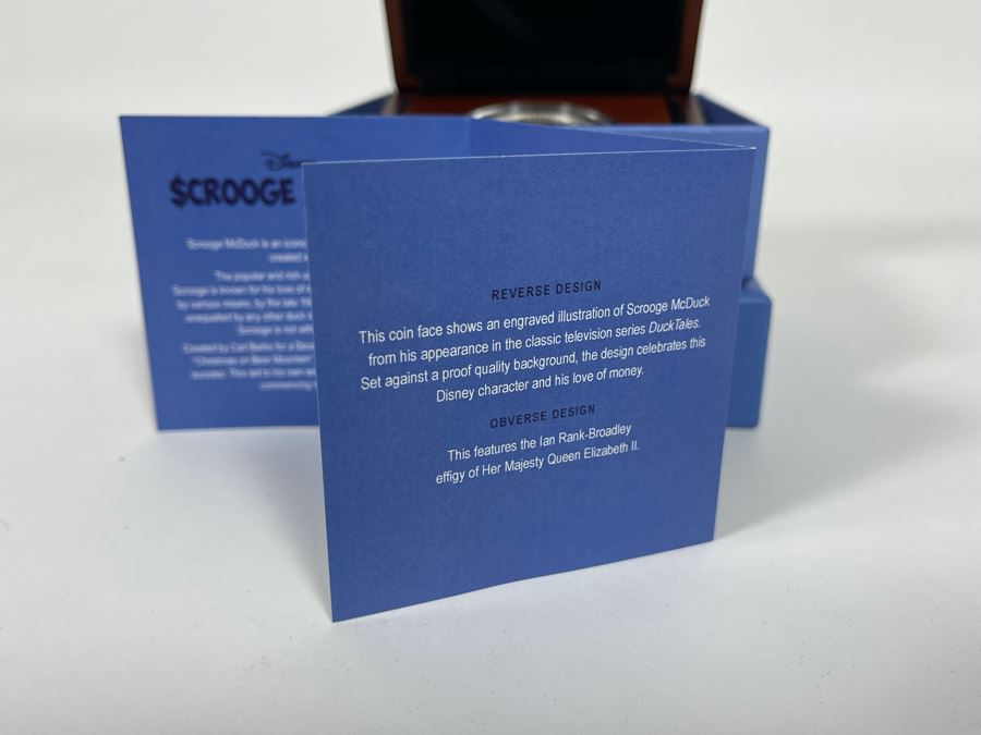 Disney Scrooge McDuck Limited Edition 1 Oz .999 Fine Silver Coin With Case [Photo 9]
