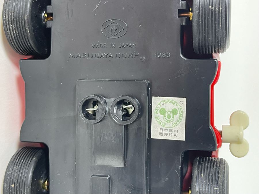 Vintage 1983 Masudaya Corp Japanese Wind-Up Mickey Mouse Car Estimate $100 [Photo 13]