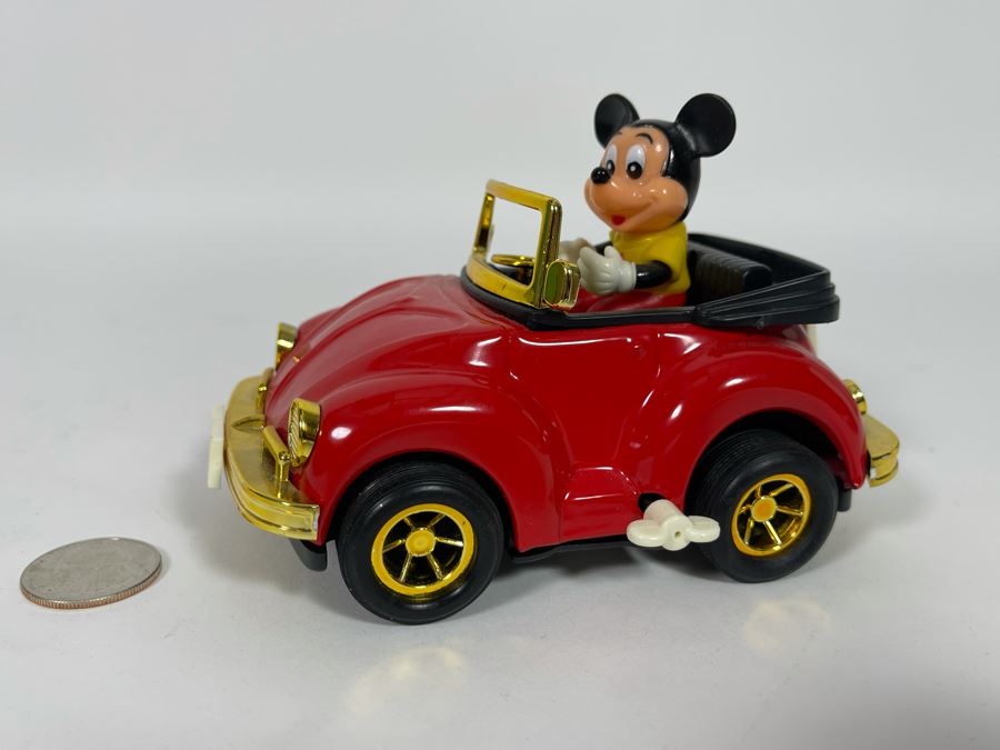 Vintage 1983 Masudaya Corp Japanese Wind-Up Mickey Mouse Car Estimate $100 [Photo 3]