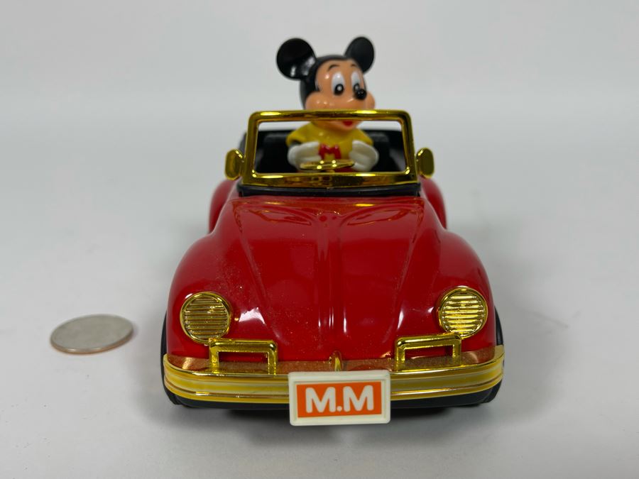 Vintage 1983 Masudaya Corp Japanese Wind-Up Mickey Mouse Car Estimate $100 [Photo 5]