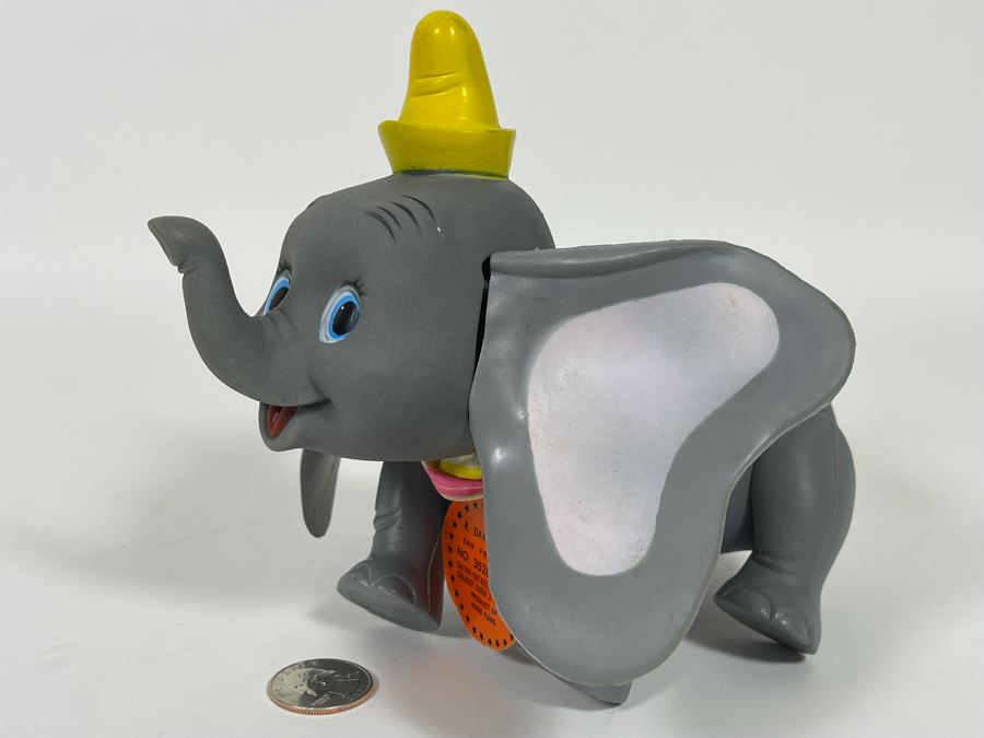 Vintage R. Dakin Disney Dumbo Plastic Figurine With Original Tag No 3528 [Photo 12]