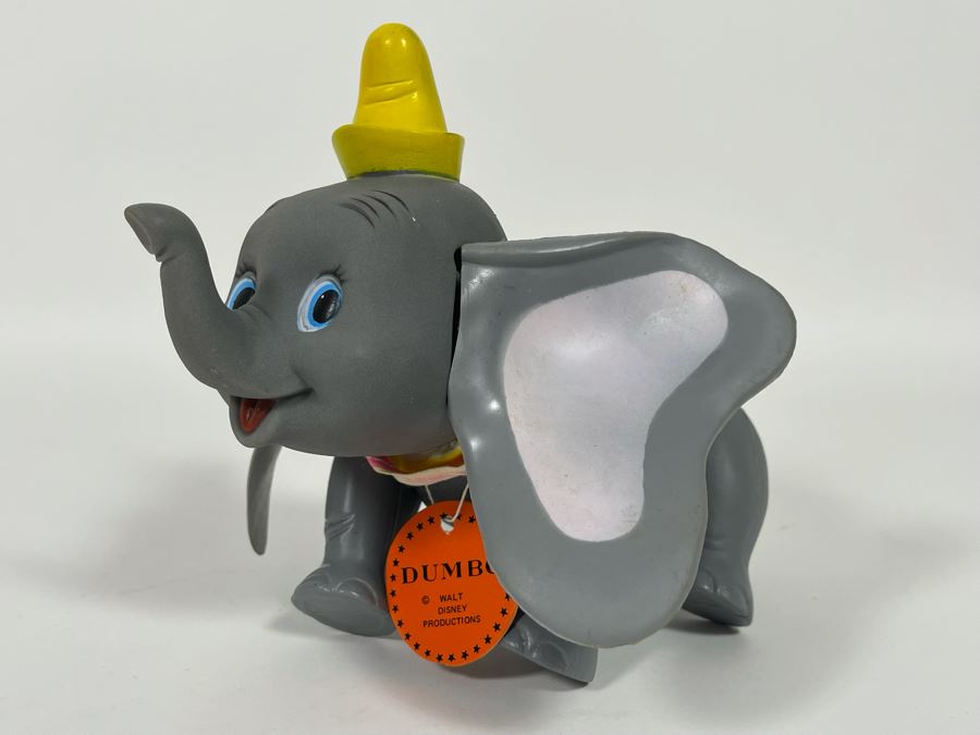 Vintage R. Dakin Disney Dumbo Plastic Figurine With Original Tag No 3528 [Photo 1]