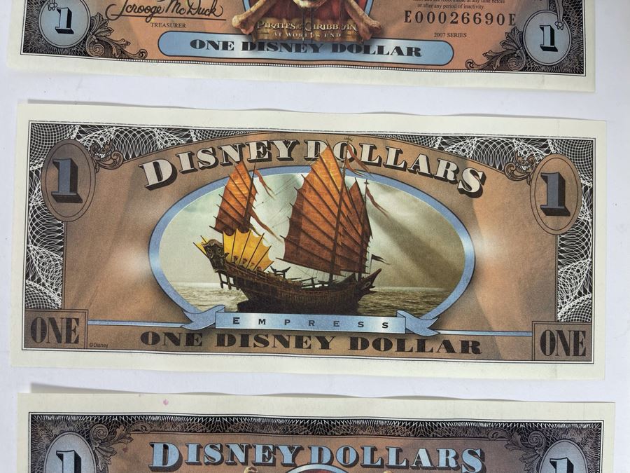 (6) One Disney Dollars - Pirates Of The Caribbean [Photo 4]