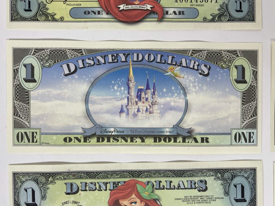 (6) One Disney Dollar - Ariel, The Little Mermaid [Photo 4]