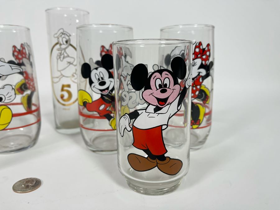 Seven Walt Disney Mickey Mouse, Minnie Mouse, Donald Duck Glasses [Photo 4]
