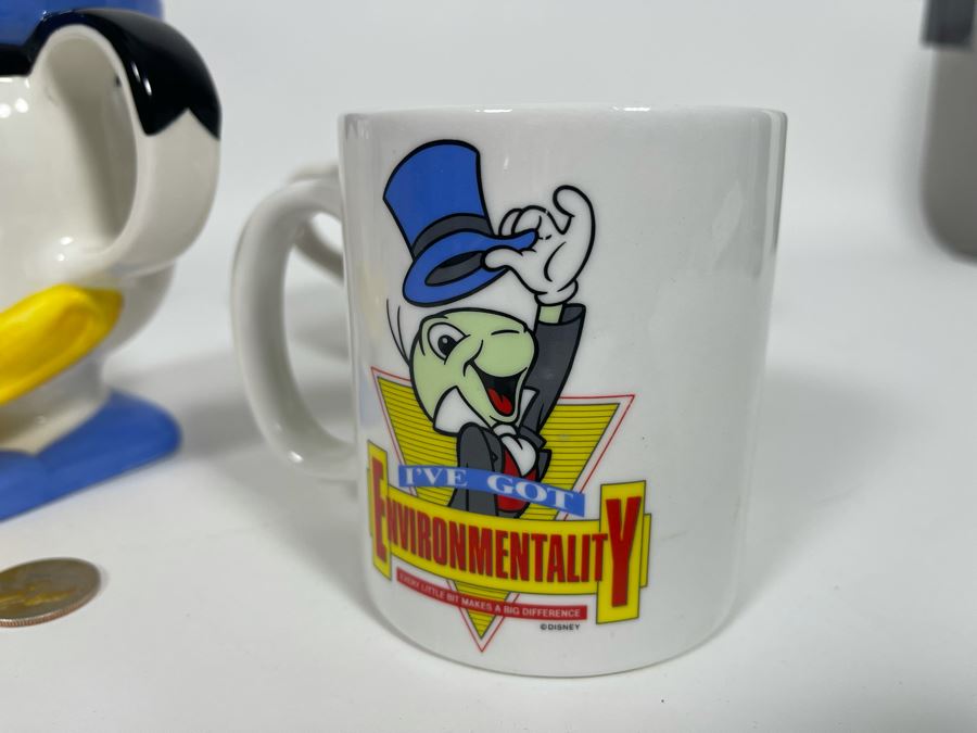 Five Walt Disney Mugs Mickey Mouse, Minnie Mouse, Donald Duck [Photo 5]