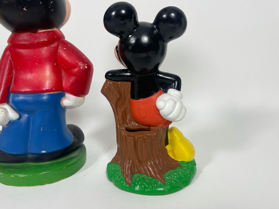 Pair Of Mickey Mouse Plastic Banks And Donal Duck Plastic Bank [Photo 8]
