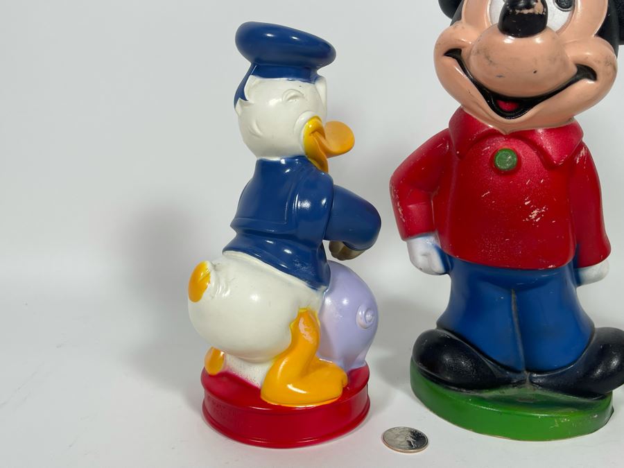 Pair Of Mickey Mouse Plastic Banks And Donal Duck Plastic Bank [Photo 4]