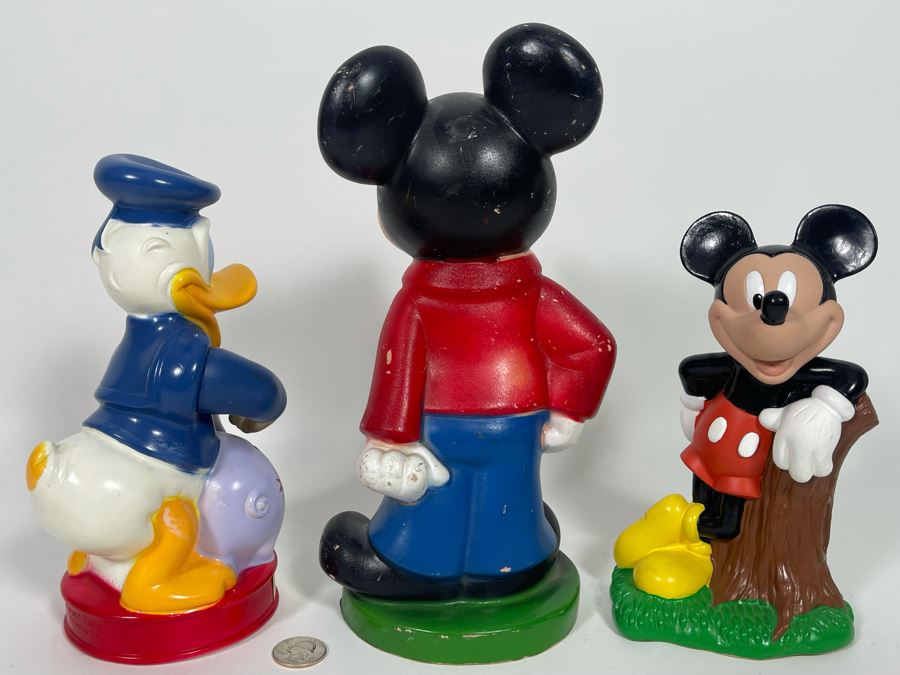 Pair Of Mickey Mouse Plastic Banks And Donal Duck Plastic Bank [Photo 5]