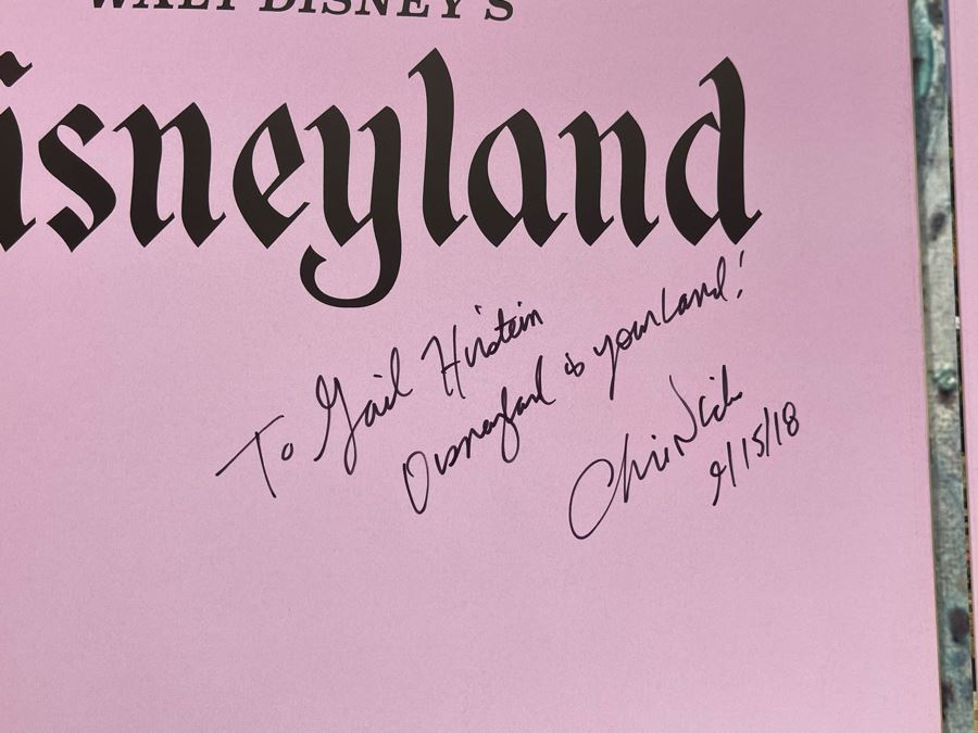 Signed Hardcover Book Walt Disney’s Disneyland Book Signed By Chris Nichols [Photo 4]
