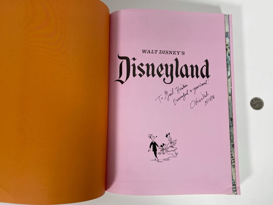 Signed Hardcover Book Walt Disney’s Disneyland Book Signed By Chris Nichols [Photo 3]