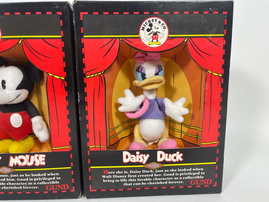 (3) GUND Disney Plush Toys: Mickey Mouse, Goofy, Daisy Duck [Photo 4]