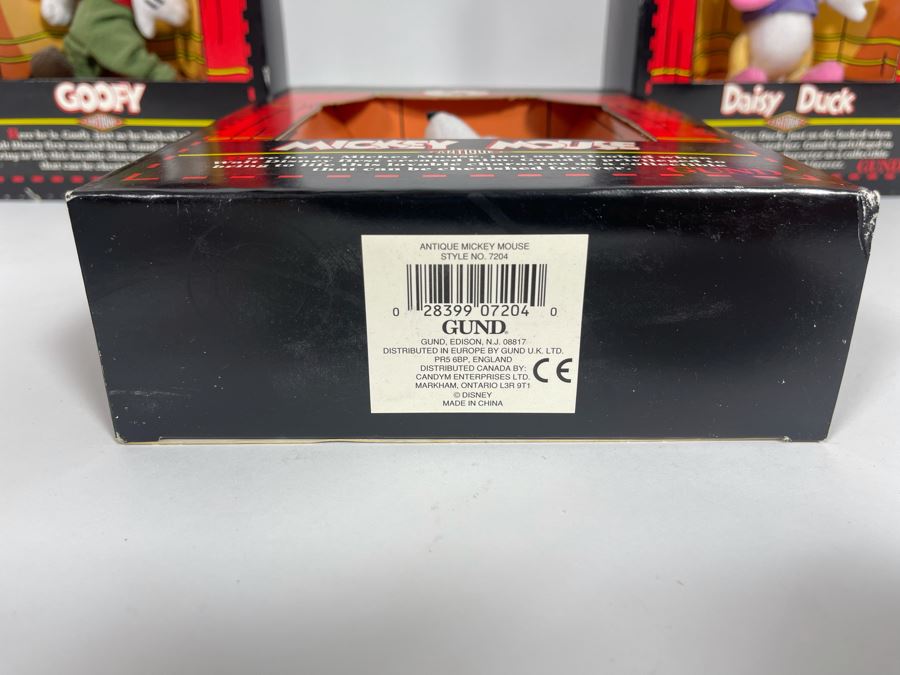 (3) GUND Disney Plush Toys: Mickey Mouse, Goofy, Daisy Duck [Photo 6]