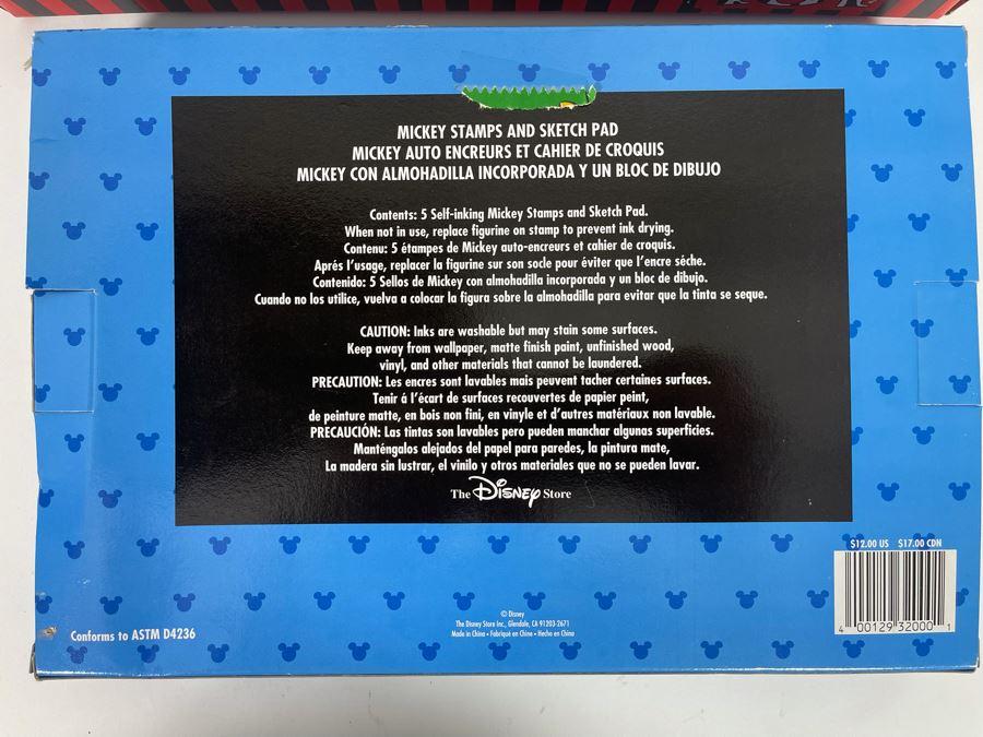 Disney’s 101 Dalmatians Deluxe Collectible Gift Set And Mickey Stamps And Sketch Pad [Photo 5]