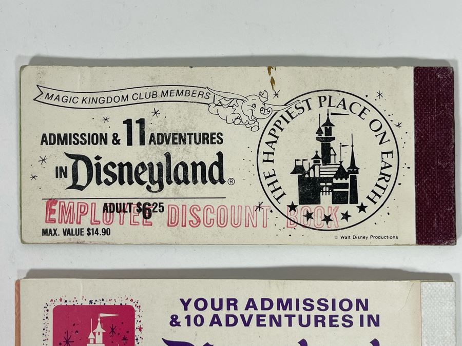 Set Of Four Vintage Disneyland Ticket Books Incomplete [Photo 11]