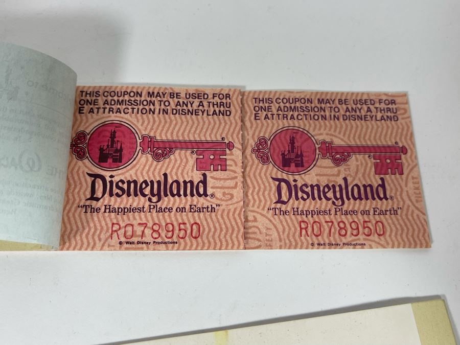 Set Of Four Vintage Disneyland Ticket Books Incomplete [Photo 9]