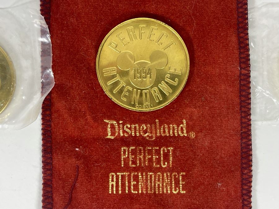 Disneyland Perfect Attendance Tokens 1992-93, 1994, 1995 [Photo 3]