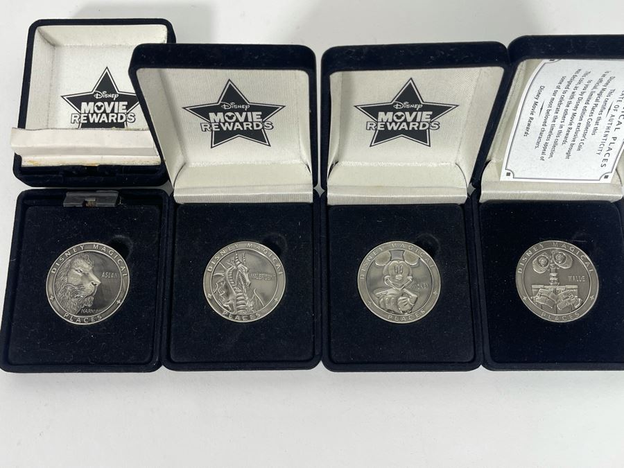 (4) Disney Magical Places Collector’s Coins Limited Edition [Photo 1]