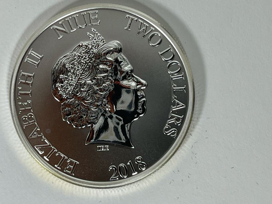 Disney 1oz .999 Fine Silver Scrooge McDuck New Zealand 2 Dollars Coin [Photo 7]