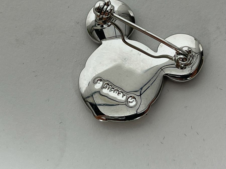 Pair Of Swarovski Crystal Mickey Mouse Pins Brooches [Photo 10]