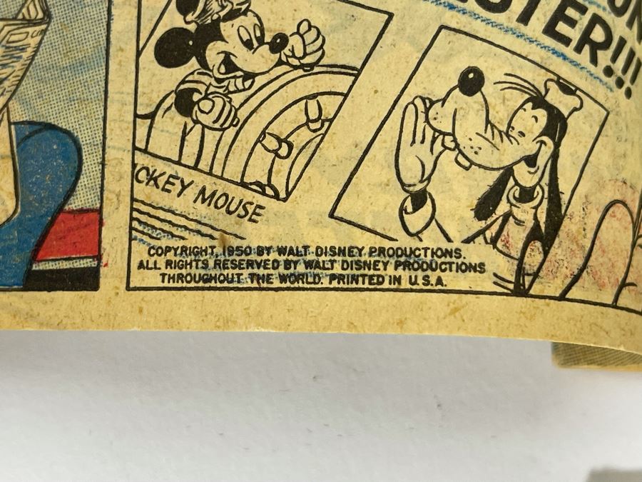 Pair Of Vintage 1950-1951 Mickey Mouse Comic Books Wheaties Giveaway [Photo 4]