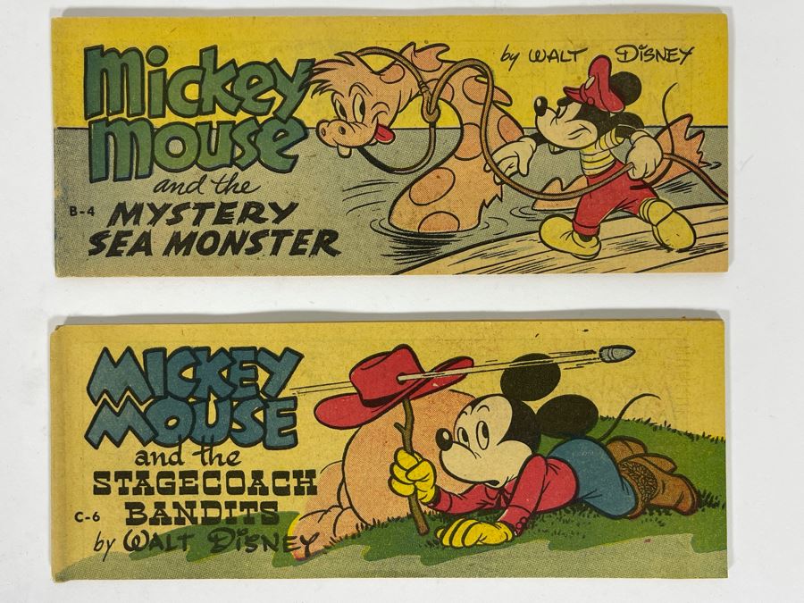 Pair Of Vintage 1950-1951 Mickey Mouse Comic Books Wheaties Giveaway [Photo 1]
