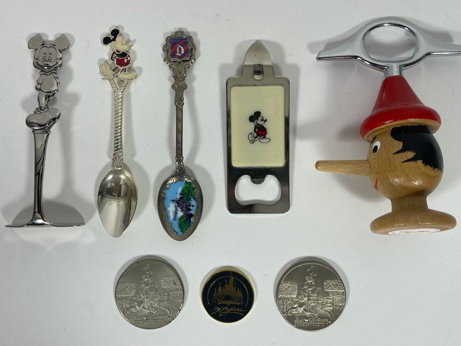 Disneyland Spoons, Bottle Openers And Coins