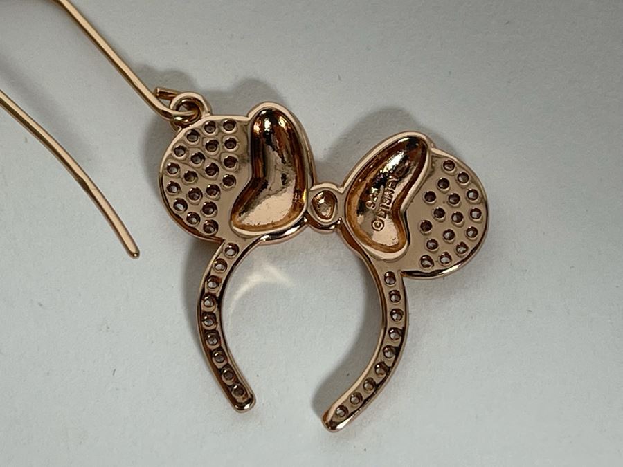 Sterling Silver Minnie Mouse Ears Earrings [Photo 7]