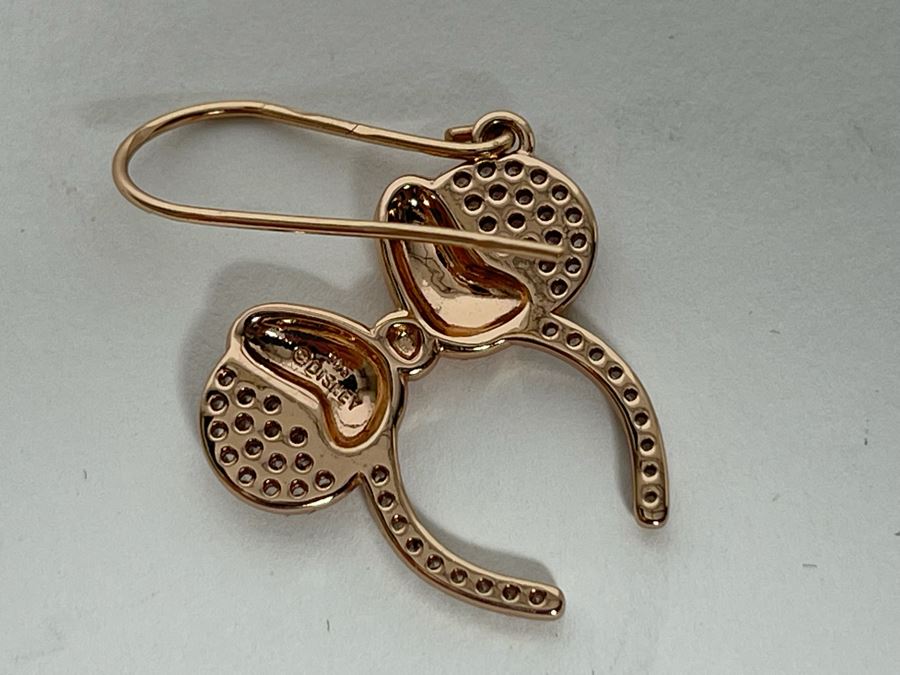 Sterling Silver Minnie Mouse Ears Earrings [Photo 6]