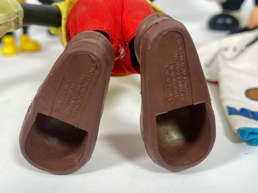 Collection Of Mickey Mouse Plastic Figurines, Banks, Hand Puppet [Photo 11]