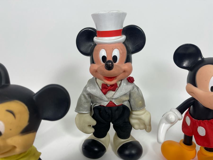 Collection Of Mickey Mouse Plastic Figurines, Banks, Hand Puppet [Photo 7]