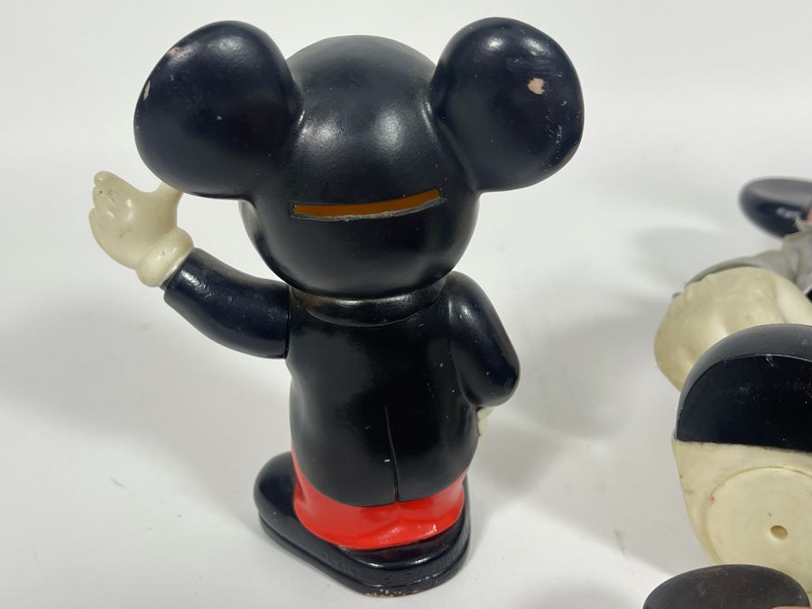 Collection Of Mickey Mouse Plastic Figurines, Banks, Hand Puppet [Photo 15]