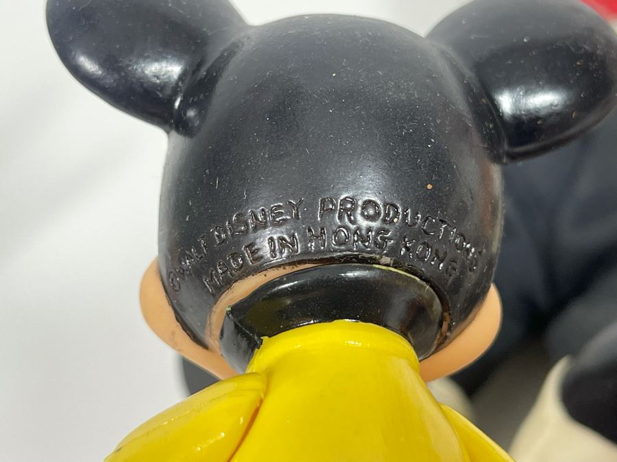 Collection Of Mickey Mouse Plastic Figurines, Banks, Hand Puppet [Photo 14]