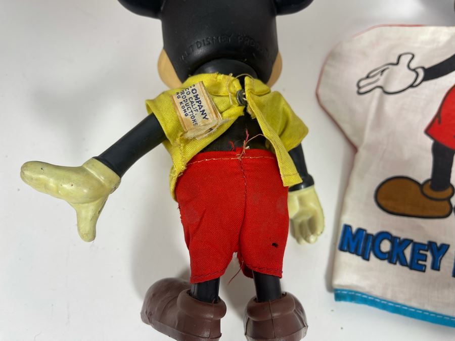 Collection Of Mickey Mouse Plastic Figurines, Banks, Hand Puppet [Photo 10]