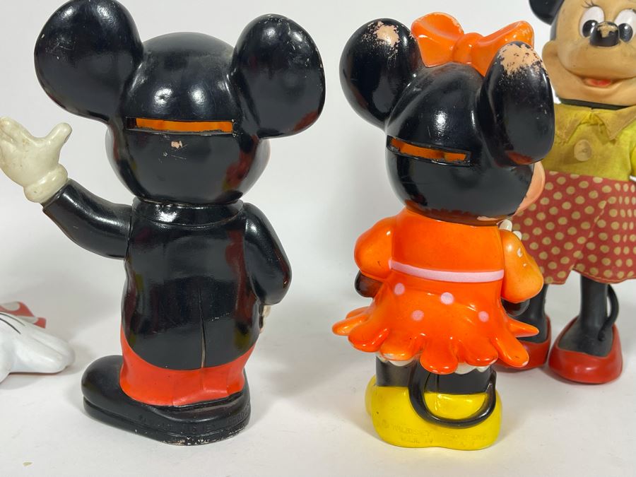 Collection Of Mickey Mouse And Minnie Mouse Plastic Figurines, Banks [Photo 8]