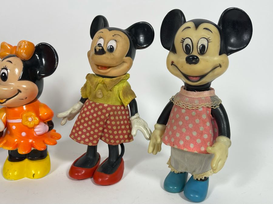 Collection Of Mickey Mouse And Minnie Mouse Plastic Figurines, Banks [Photo 5]
