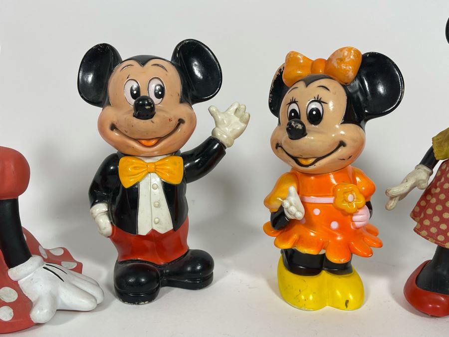 Collection Of Mickey Mouse And Minnie Mouse Plastic Figurines, Banks [Photo 4]