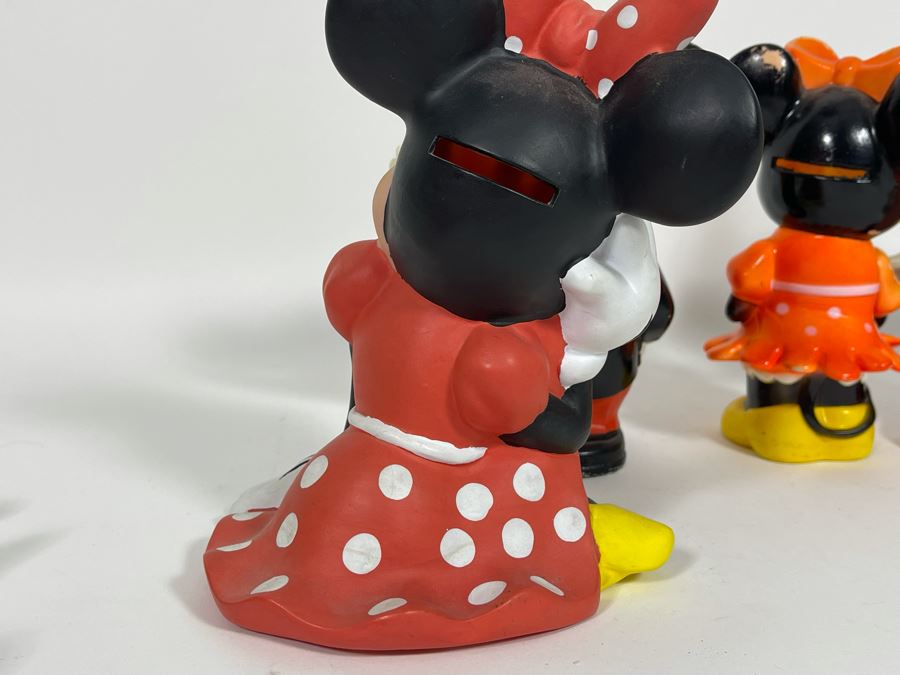 Collection Of Mickey Mouse And Minnie Mouse Plastic Figurines, Banks [Photo 9]